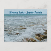 Bgloing Rocks Jupiter Florida Briefkaart (Voorkant)