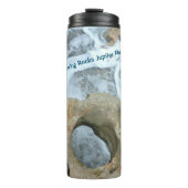 Bgloing Rocks Jupiter Florida Swirling Ocean Rock Thermosbeker (Voorkant)