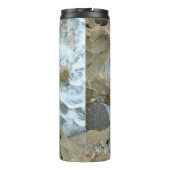 Bgloing Rocks Jupiter Florida Swirling Ocean Rock Thermosbeker (Achterkant)