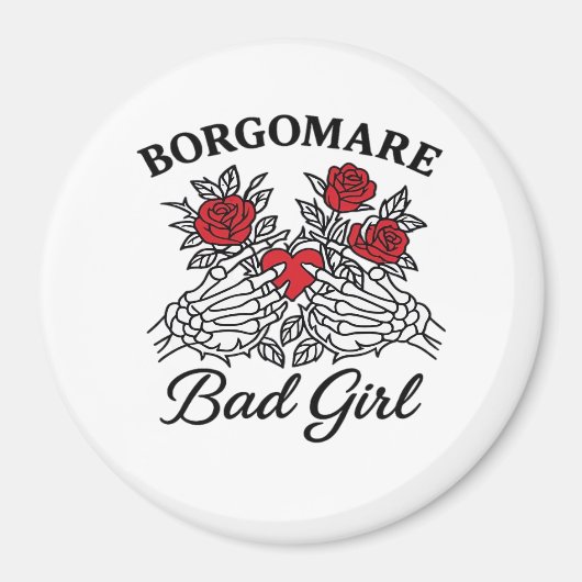 BGM Bad Girl II Classic - Skelet Hart Handen Magneet (Voorkant)