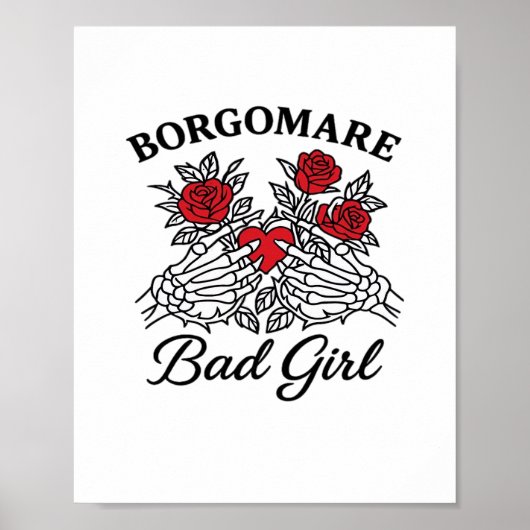 BGM Bad Girl II Classic - Skelet Hart Handen Poster (Voorkant)