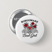 BGM Bad Girl II Classic - Skelet Hart Handen Ronde Button 5,7 Cm (Voorkant /achterkant)