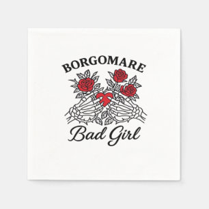 BGM Bad Girl II Classic - Skelet Hart Handen Servet