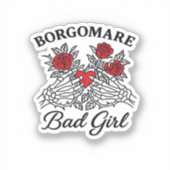 BGM Bad Girl II Classic - Skelet Hart Handen Sticker (Voorkant)