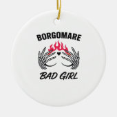 BGM Bad Girl II - Skelet Hart Handen Keramisch Ornament (Voorkant)
