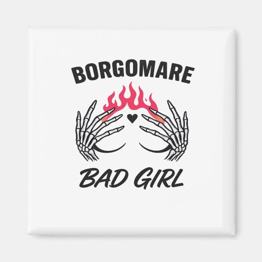 BGM Bad Girl II - Skelet Hart Handen Magneet (Voorkant)