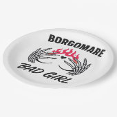 BGM Bad Girl II - Skelet Hart Handen Papieren Bordje (Gekanteld)