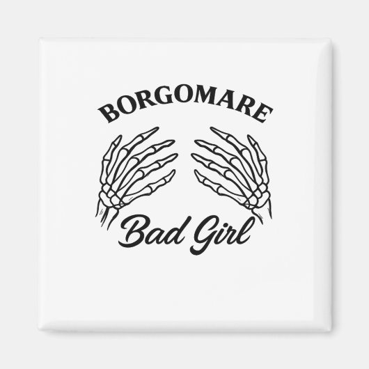 BGM Bad Girl - Skelet Hart Handen Magneet (Voorkant)