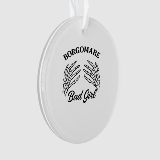 BGM Bad Girl - Skelet Hart Handen Ornament (voorkant)
