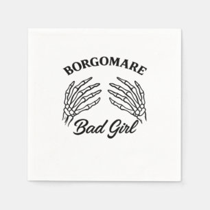 BGM Bad Girl - Skelet Hart Handen Servet