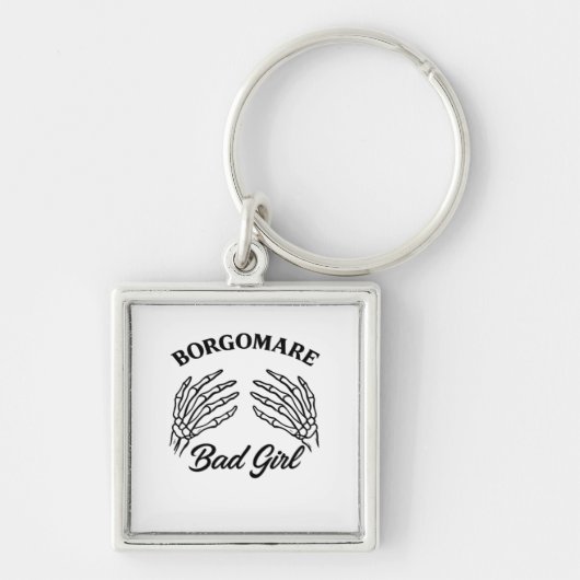 BGM Bad Girl - Skelet Hart Handen Sleutelhanger (Voorkant)
