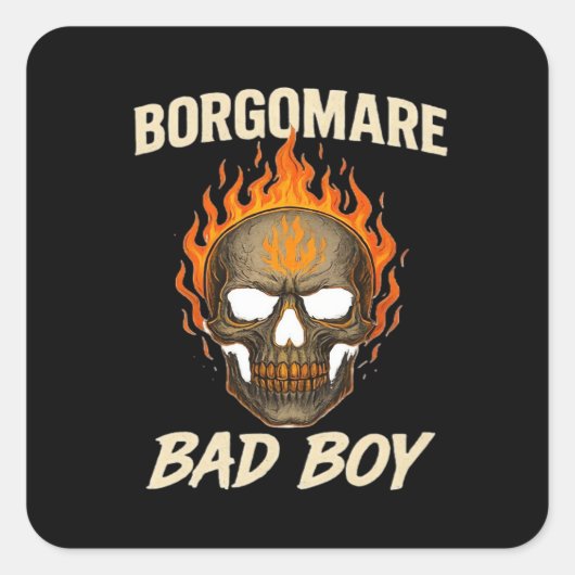 BGM Slecht - Skelet Handen Hart Vierkante Sticker (Voorkant)