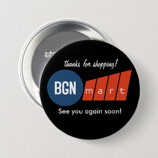 BGNmart-Button Ronde Button 7,6 Cm (Voorkant /achterkant)
