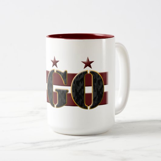 BGO 2 Tone Coffee Mok (15 oz) (Voorkant rechts)