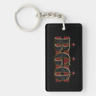 BGO/Blind Pig Acryl Sleutelhanger (zwart)