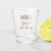 BGO Blind varkensschotglas Shot Glas (Achterkant)