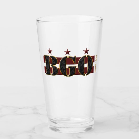 BGO Logo Beer Glass Glas (Voorkant)