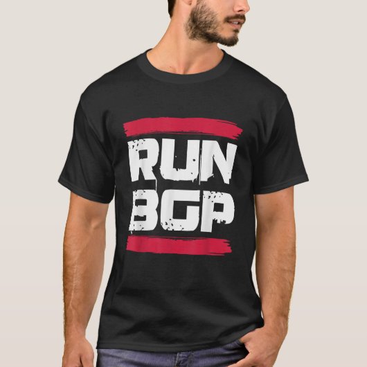 BGP Border Gateway Protocol programmeercodering ui T-shirt (Voorkant)
