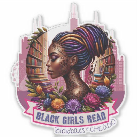 BGR Chicago Sticker | Bibliobabes Vinyl Decal (Voorkant)