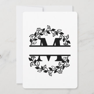 BGSM BRAND NEW PERSONALISED M LETTER KAART