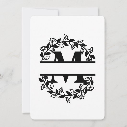 BGSM NIEUWE GEPERSONALISEERDE M LETTER KAART (Voorkant)