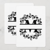 BGSM NIEUWE GEPERSONALISEERDE M LETTER KAART (Voorkant / Achterkant)