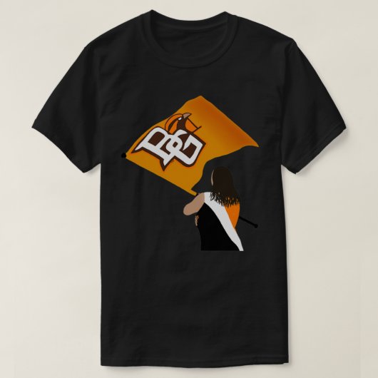 BGSU Falcon Marching Band Color Guard T-shirt (Design voorkant)