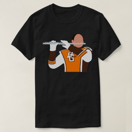 BGSU Falcon Marching Band Flute T-shirt (Design voorkant)
