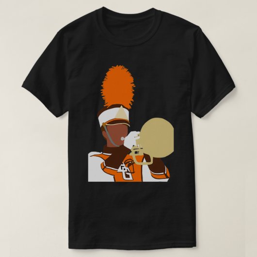 BGSU Falcon Marching Band Mellophone T-shirt (Design voorkant)