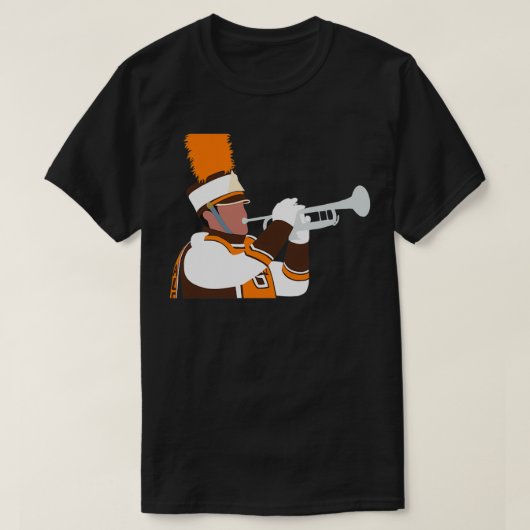 BGSU Falcon Marking Band Trumpet T-shirt (Design voorkant)