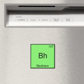 Bh - Bauhaus Grappig Chemie Element Symbool T-shir Magneet (Insitu (Vaatwasser))