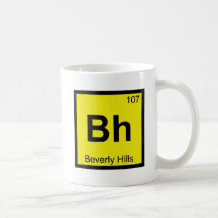 Bh - Beverly Hills Californië Chemisch symbool Koffiemok