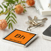 Bh - Biohazard Chemie Elementsymbool Funny T-shirt Sleutelhanger (Zijkant)
