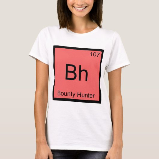 Bh - Bounty Hunter Chemie Elementsymbool T-shirt (Voorkant)