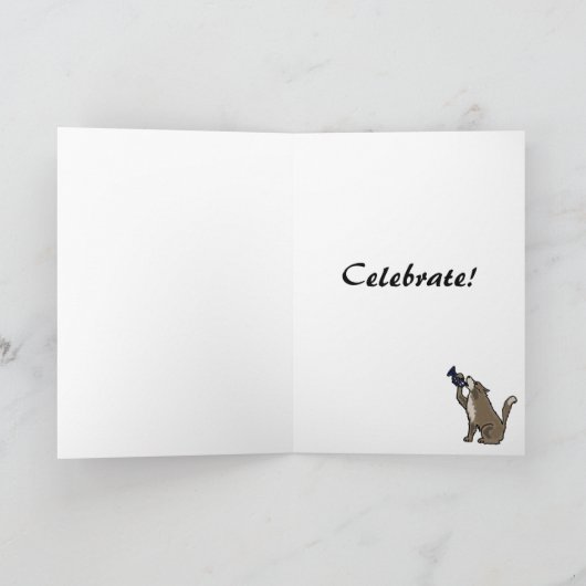 BH de Wolf die van de pret de Kaart van de (Binnen)