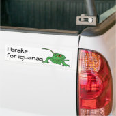Bh- I rem voor iguanas bumper sticker (Op Truck)