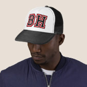 "BH" Monogram Petroleterhoed Trucker Pet (In situ)