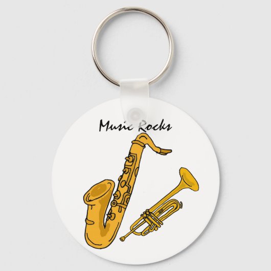 BH - Music Rocks Sleutelhanger (Voorkant)