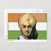 Bhagat Singh: Een revolutionaire revolutie Briefkaart (Voorkant / Achterkant)