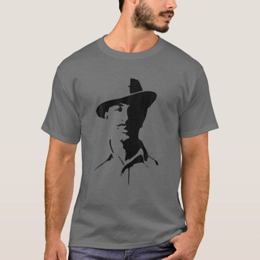 Bhagat Singh Punjabi Sikh King Quality T-shirt (Voorkant)