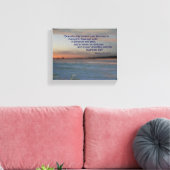 Bhagavad Gita Quote Canvas, "Een die controle heef Canvas Afdruk (Insitu (Woonkamer))