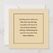 Bhai Duj Kaart (Achterkant)