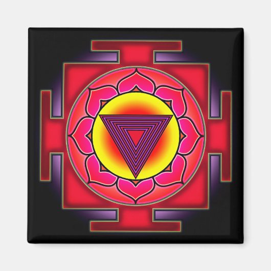 Bhairavi Yantra Magneet (Voorkant)