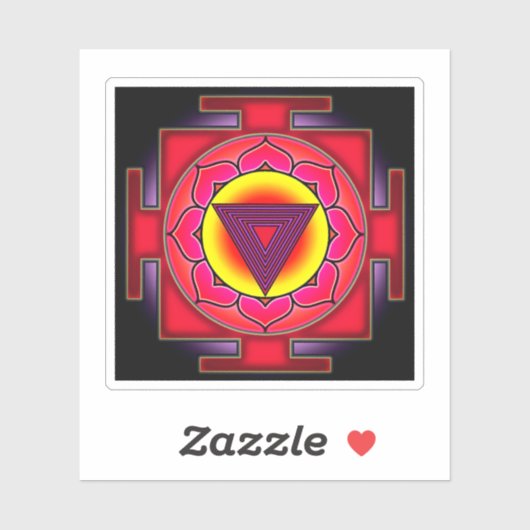 Bhairavi Yantra Sticker (Vel)