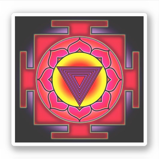 Bhairavi Yantra Sticker (Voorkant)
