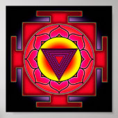 Bhairavi Yantra-symbool Poster (Voorkant)