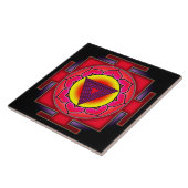 Bhairavi Yantra-symbool Tegeltje (Zijkant)