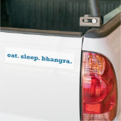 BHANGRA de hele dag. Bumpersticker (Op Truck)