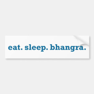 BHANGRA de hele dag. Bumpersticker