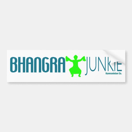 Bhangra Junkie Bumpersticker (Voorkant)